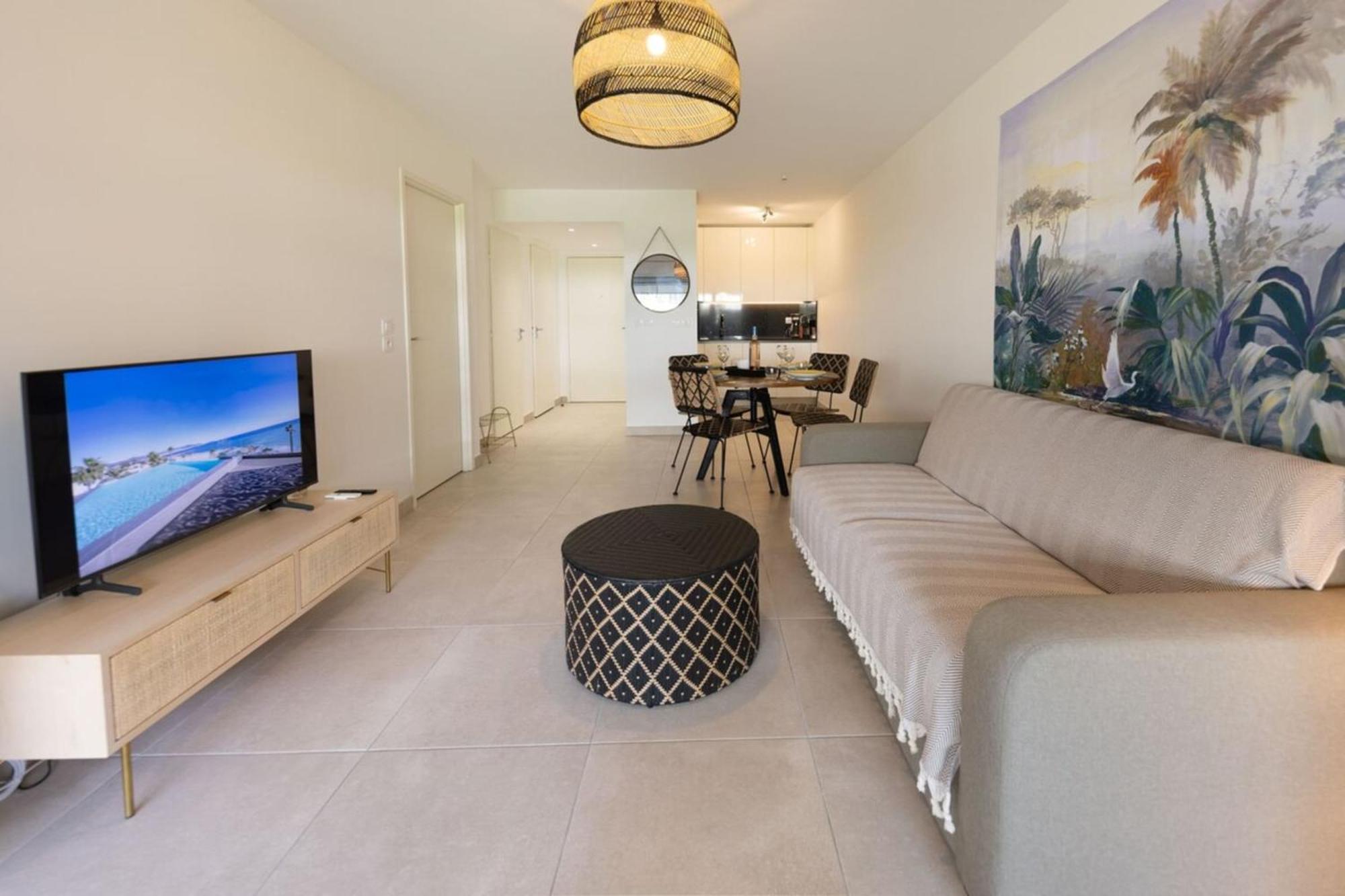 06Ah - Superb Waterfront T2 - Swimming Pool Apartment Villeneuve-Loubet Bagian luar foto