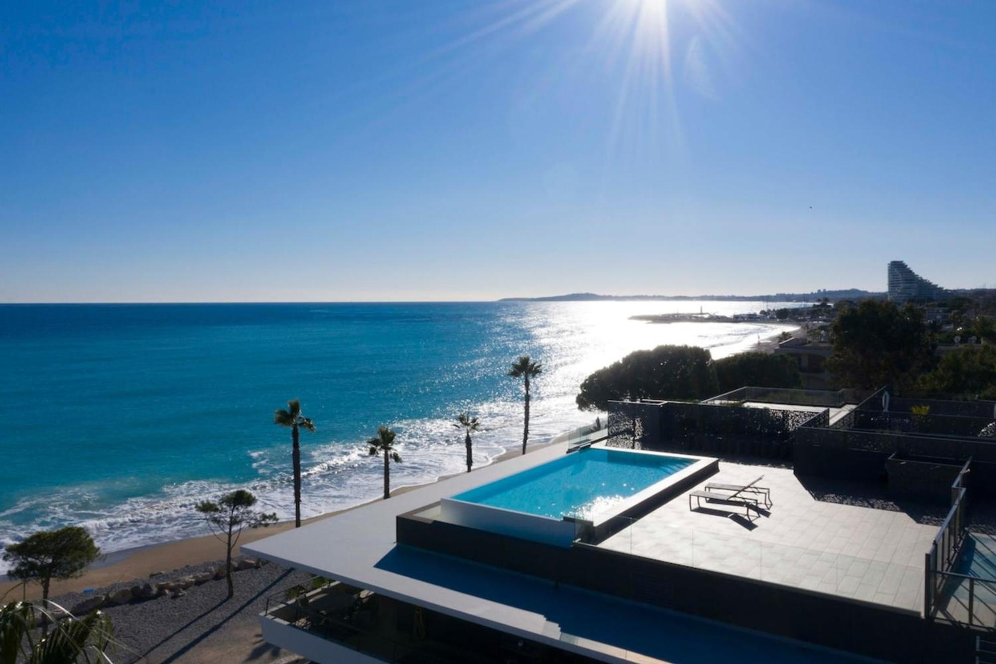 06Ah - Superb Waterfront T2 - Swimming Pool Apartment Villeneuve-Loubet Bagian luar foto