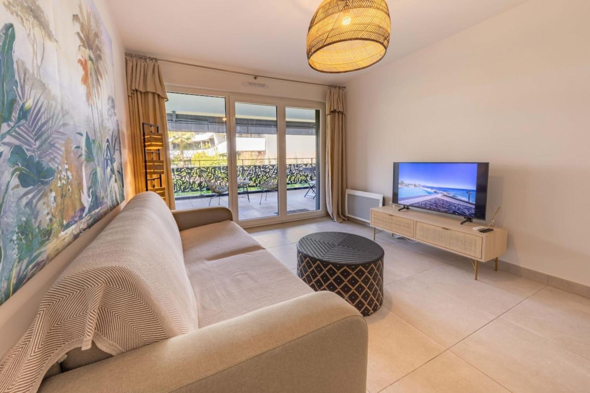 06Ah - Superb Waterfront T2 - Swimming Pool Apartment Villeneuve-Loubet Bagian luar foto